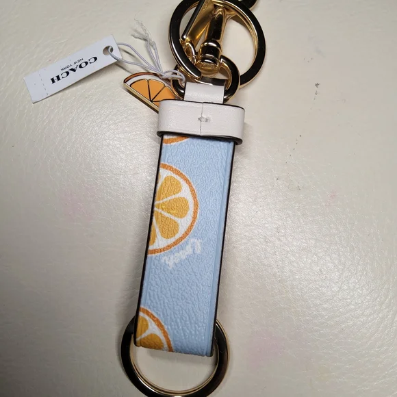Coach Blue and Orange Keychain - Picture 2 of 2